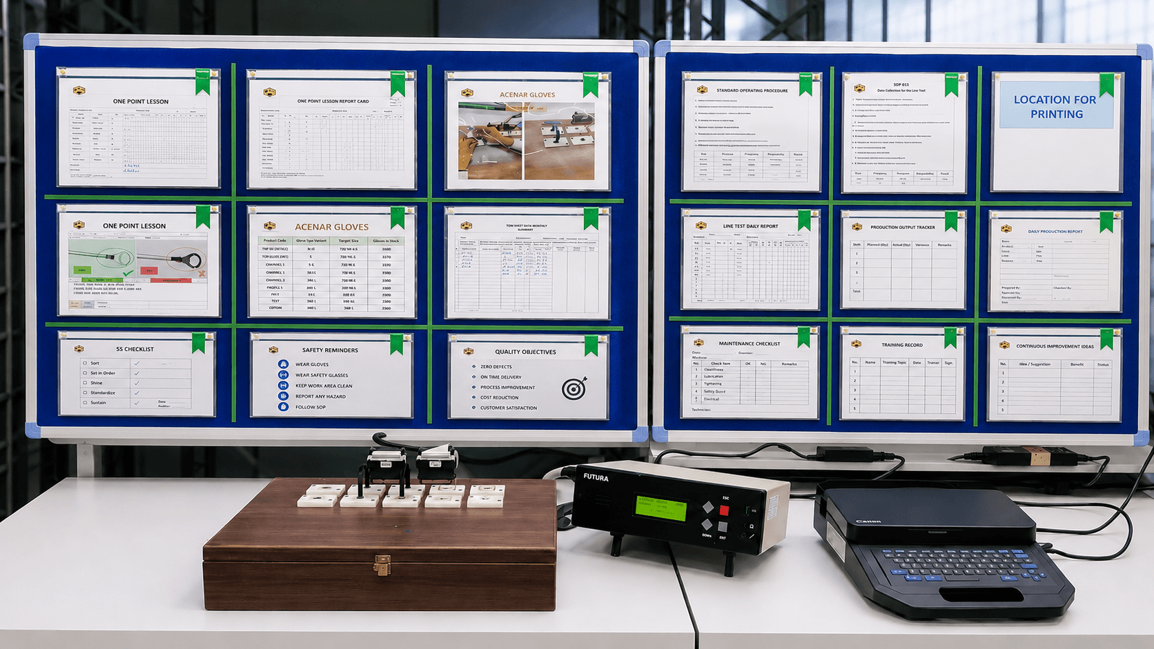Organized Testing Area